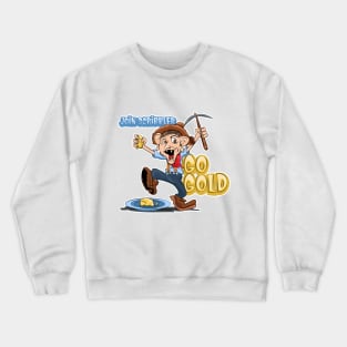 Join Scribbler and Go Gold by John Mariano Crewneck Sweatshirt